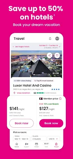 Скриншот 3 — Super.com - Save, Earn, Travel