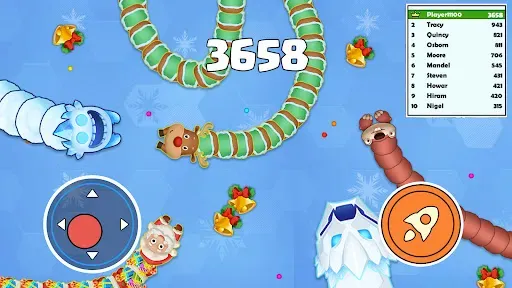 Скриншот 2 — Sneak Snake - змея .io игра