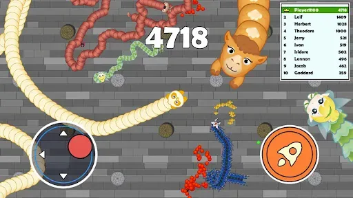 Скриншот 5 — Sneak Snake - змея .io игра