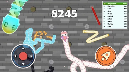 Скриншот 8 — Sneak Snake - змея .io игра