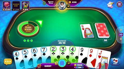 Скриншот 1 — Gin Rummy - Online Card Games