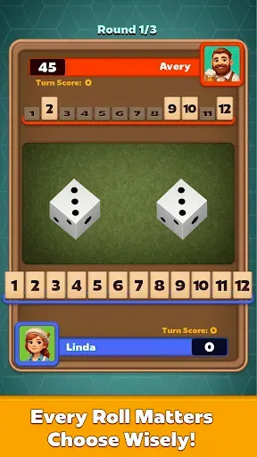 Скриншот 1 — Shut The Box - Dice Puzzle