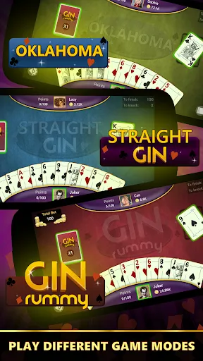 Скриншот 2 — Gin Rummy - Offline Card Games