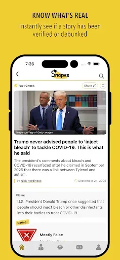 Скриншот 3 — Snopes
