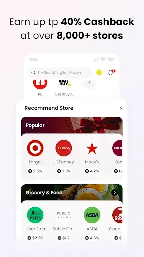 Скриншот 2 — Coupert - Coupons & Cash Back