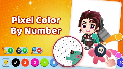 Скриншот 1 — Colory - Color by Number