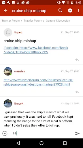 Скриншот 2 — Trawler Forums