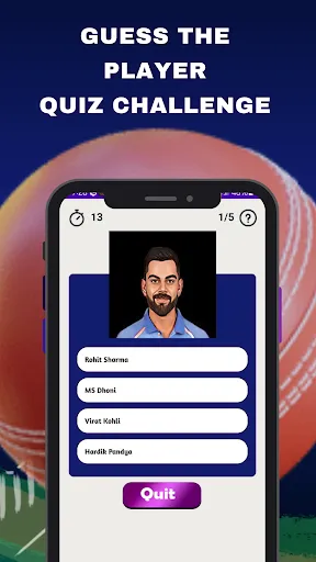 Скриншот 1 — Cricket Quiz Game