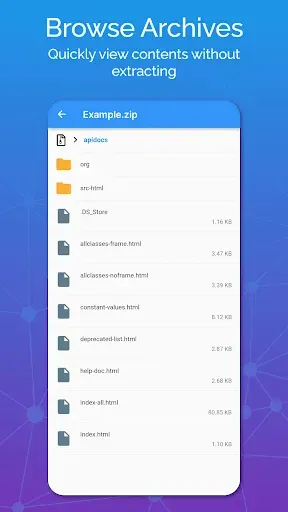 Скриншот 1 — 7Zip и Zip - менеджер Zip File