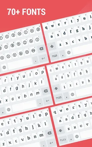 Скриншот 1 — Aa Fonts: Шрифты Клавиатура