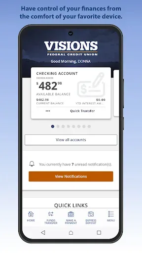 Скриншот 3 — Visions FCU Mobile