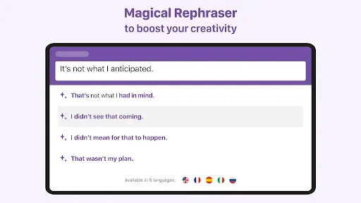 Скриншот 5 — Reverso Rephraser & Synonyms
