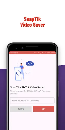 Скриншот 1 — SnapTik - TT Video Saver