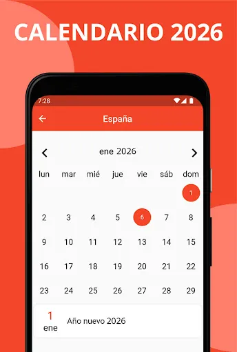 Скриншот 7 — Calendario en Español 2026