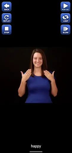 Скриншот 1 — ASL Dictionary - Sign Language