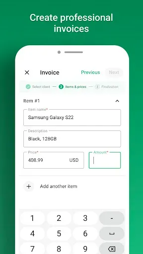 Скриншот 4 — Invoice & Receipt Maker