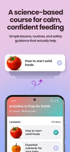 Скриншот 2 — Solid Bites - Baby Food Guide