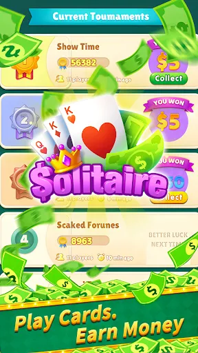 Скриншот 1 — Solitaire Clash:Win Real Money