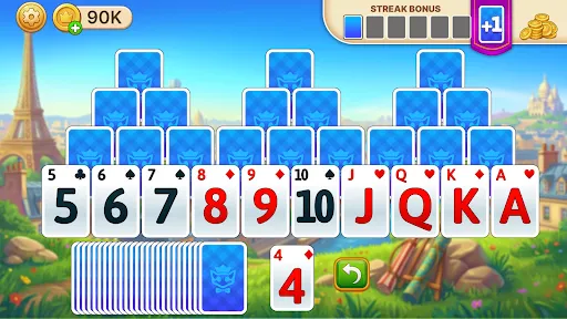 Скриншот 1 — Solitaire Explorer: TriPeaks