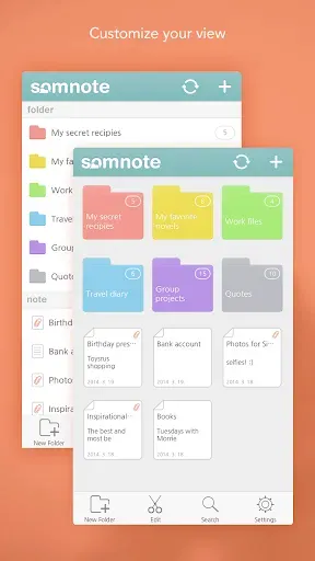 Скриншот 1 — SomNote - Beautiful note app