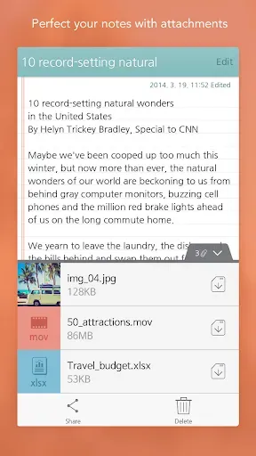 Скриншот 2 — SomNote - Beautiful note app