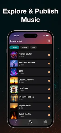 Скриншот 4 — AI Song Maker: Soniva Music