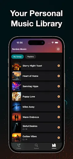 Скриншот 5 — AI Song Maker: Soniva Music