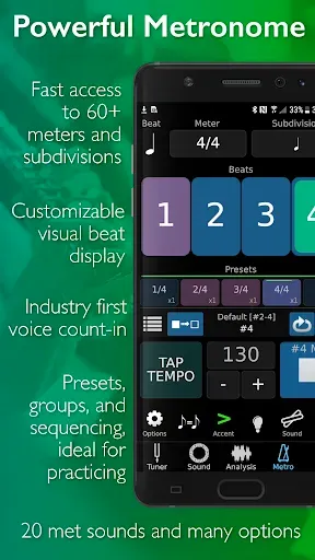 Скриншот 5 — TonalEnergy Tuner & Metronome