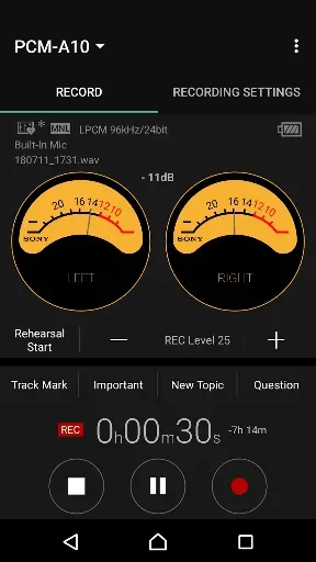 Скриншот 2 — REC Remote: Sony IC Recorder