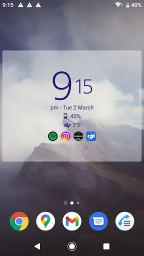 Скриншот 2 — Digital Clock Widget Xperia