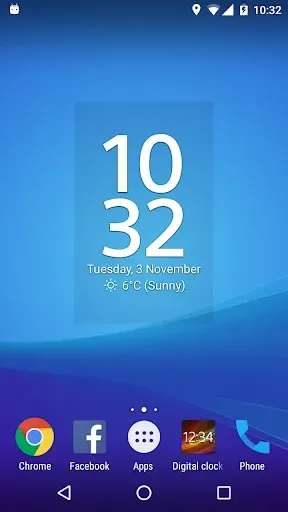 Скриншот 3 — Digital Clock Widget Xperia