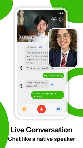 Скриншот 4 — Sophia: AI Language Learning