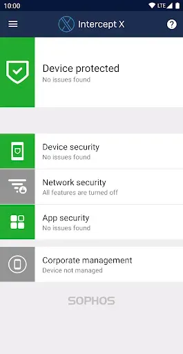 Скриншот 1 — Sophos Intercept X for Mobile