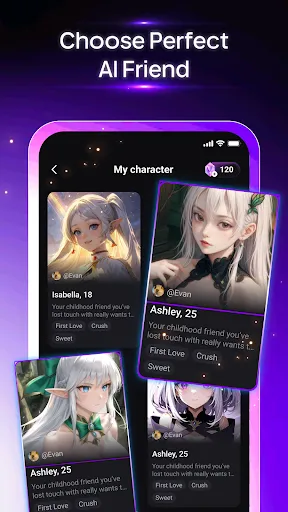 Скриншот 3 — Weifu AI: My Girlfriend Chat