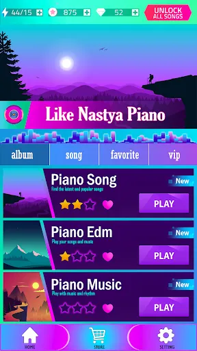 Скриншот 1 — Life Like Nastya Piano Game