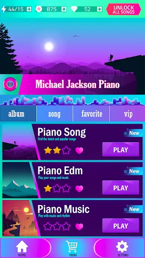Скриншот 1 — Michael Jackson - Piano Game
