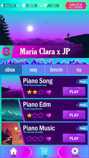Скриншот 1 — Maria Clara e JP Tiles Game