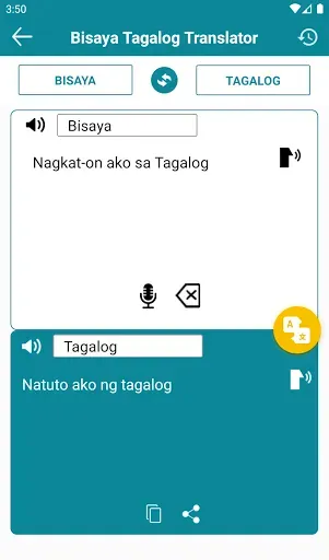 Скриншот 1 — Tagalog to Bisaya Translator