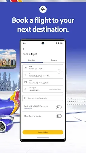 Скриншот 2 — Southwest Airlines: Travel App