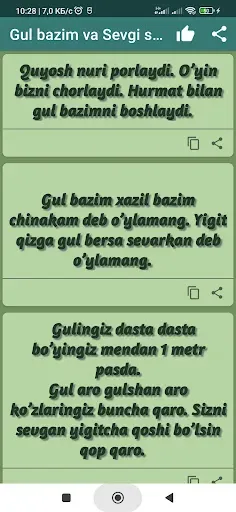 Скриншот 3 — Gul bazim va Sevgi sherlari