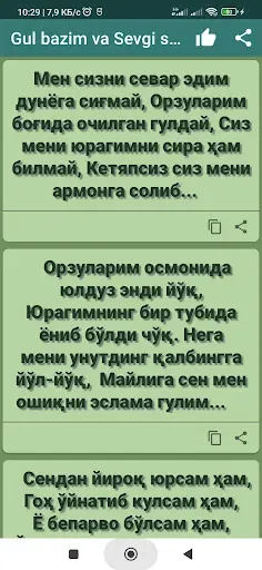 Скриншот 5 — Gul bazim va Sevgi sherlari