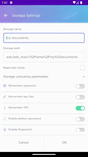 Скриншот 3 — EDS NG: Encrypted File Vault