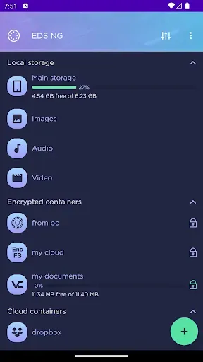 Скриншот 7 — EDS NG: Encrypted File Vault