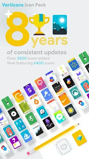 Скриншот 1 — Verticons Icon Pack