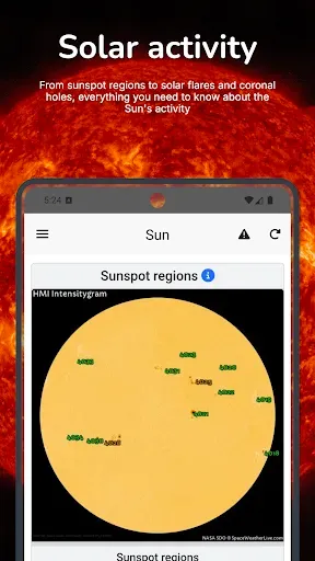 Скриншот 2 — SpaceWeatherLive