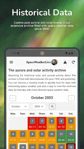 Скриншот 8 — SpaceWeatherLive