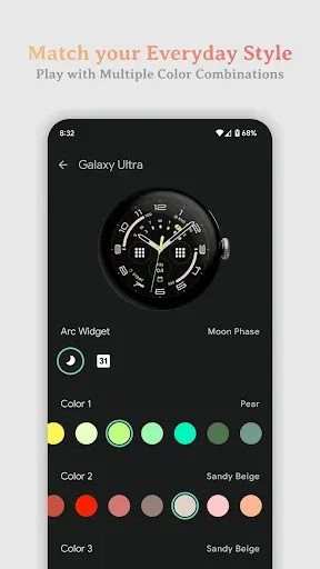 Скриншот 3 — Galaxy Ultra Watch Face