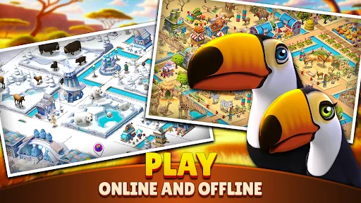 Скриншот 4 — Zoo Life: Animal Park Game Fun