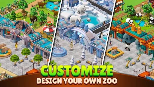 Скриншот 5 — Zoo Life: Animal Park Game Fun