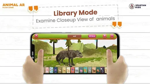 Скриншот 1 — Animal AR 3D Safari Flash Card